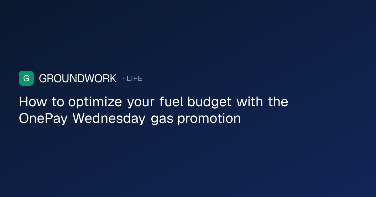 How to optimize your fuel budget with the OnePay Wednesday gas promotion